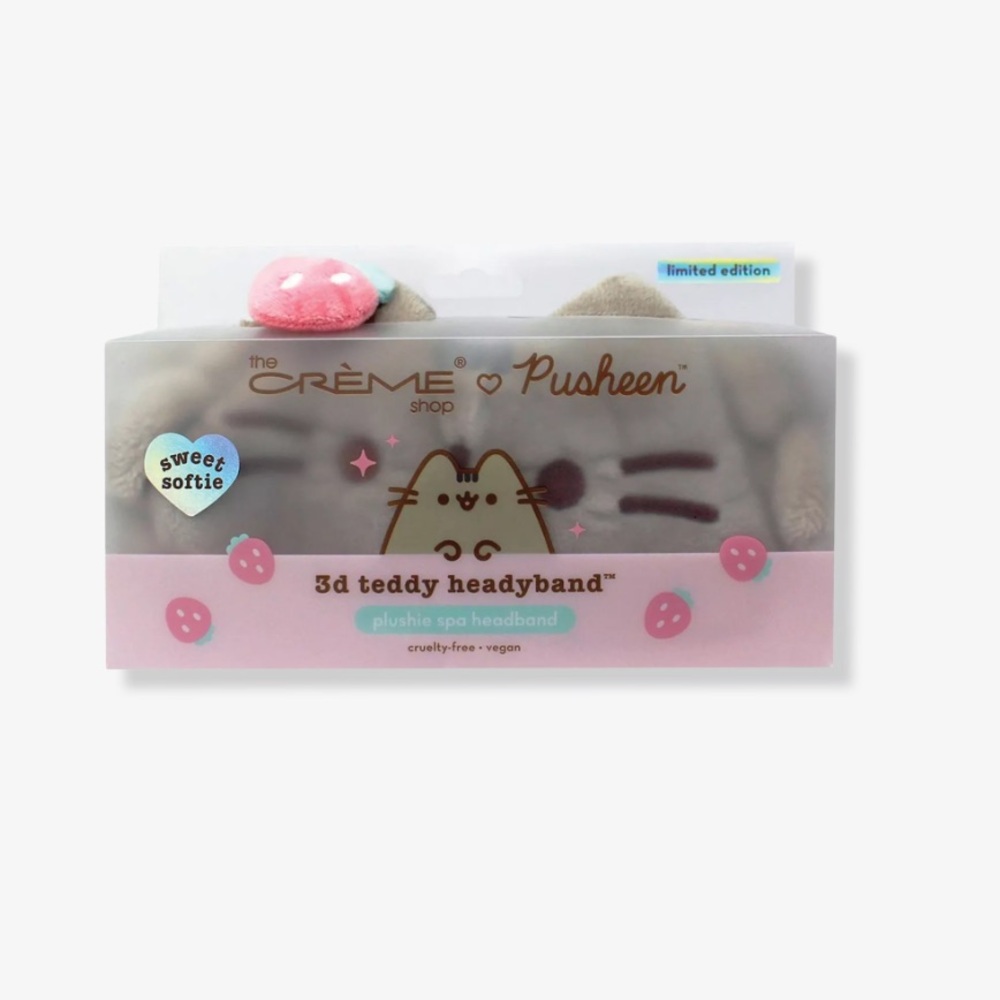 NWT Pusheen 3D Teddy Headband with Pink and Brown Accents